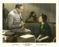 7s023 STAR IS BORN color 8x10 still '37 close up of Janet Gaynor & Adolphe Menjou!
