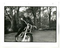 7s820 STEVE McQUEEN 8x10 still '63 c/u on motorcycle, Life Magazine File Copy by Curt Gunther!