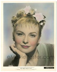 7s026 THREE FACES OF EVE color 8x10.25 still '57 Joanne Woodward as Eve Black w/flowers in her hair!