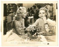 7s892 TIN PAN ALLEY 8.25x10.25 still '40 Betty Grable staring at Alice Faye lost in thought!