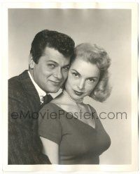 7s900 TONY CURTIS/JANET LEIGH deluxe 8x10 still '54 best romantic portrait of the famous couple!