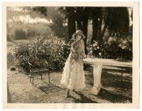 7s964 WHITE SISTER 8x10.25 still '23 great outdoor image of Lillian Gish by James Abbe!
