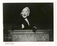 7s982 WITNESS FOR THE PROSECUTION 8.25x10 still '58 c/u of crazed Marlene Dietrich on the stand!