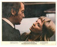 7s028 X Y & ZEE color 8x10 still '71 Michael Caine close up romancing Susannah York!