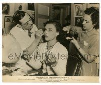 7s994 YOUNG IN HEART 7.75x9.75 candid still '38 of Paulette Goddard getting her hair & makeup done!
