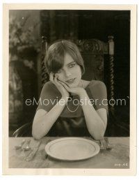 7s099 BLANCHE SWEET 8x10.25 still '25 c/u daydreaming at dinner table from The Sporting Venus!