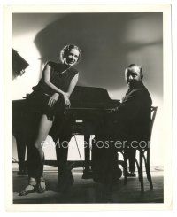 7s110 BORN TO DANCE candid 8.25x10 still '36 Eleanor Powell & musician Arthur Freed by Ted Allan!