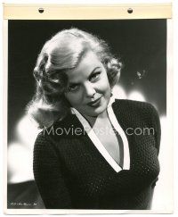 7s160 CLEO MOORE 8x11 key book still '55 sexy portrait from Hold Back Tomorrow by Coburn!