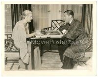 7s260 FLAME WITHIN candid 8x10.25 still '35 Herbert Marshall playing Backgammon with Ann Harding!