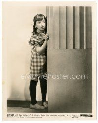 7s300 GINGER 8x10.25 still '35 cute close up of Jane Withers peeking around the corner!