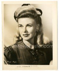 7s301 GINGER ROGERS 8.25x10.25 still '45 beautiful head & shoulders c/u from I'll Be Seeing You!