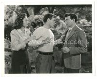7s551 MAN FROM DOWN UNDER deluxe 8x10 still '43 Donna Reed, jealous Richard Carlson, Stephen McNally