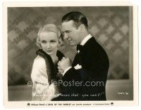 7s553 MAN OF THE WORLD 8x10.25 still '31 Lawrence Gray tells Carole Lombard she can't mean it!