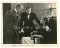 7s691 RENDEZVOUS AT MIDNIGHT 8x10.25 still '35 Ralph Bellamy looks at sexy Valerie Hobson in chair!