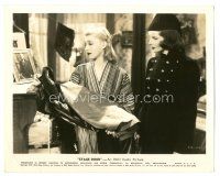 7s815 STAGE DOOR 8x10 still '37 Katharine Hepburn stares at Ginger Rogers holding expensive dress!
