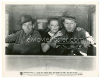 7s876 THEY DRIVE BY NIGHT 8x10.25 still R48 Humphrey Bogart, George Raft & Ann Sheridan in truck!