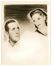7s914 TWO MRS. CARROLLS 8x10.25 still '47 cool image of Humphrey Bogart & Alexis Smith!