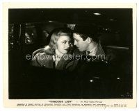 7s945 VIVACIOUS LADY 8x10.25 still '38 great romantic c/u of Ginger Rogers & James Stewart in car!
