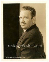 7s952 WALLACE BEERY 8x10.25 still '30s great waist-high smiling portrait wearing suit & tie!