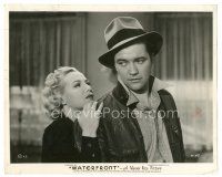 7s953 WATERFRONT 8x10 still '39 pretty Gloria Dickson doesn't want Dennis Morgan to leave!