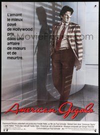 7t460 AMERICAN GIGOLO French 1p '80 handsomest male prostitute Richard Gere is framed for murder!