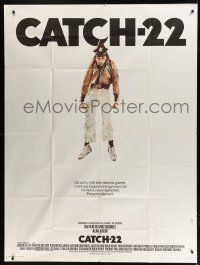 7t521 CATCH 22 French 1p '70 completely different image of Alan Arkin hanging from flight harness!