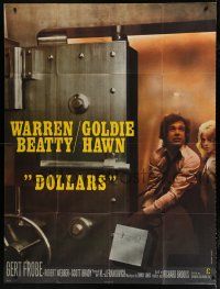 7t445 $ French 1p '71 different image of bank robbers Warren Beatty & Goldie Hawn!