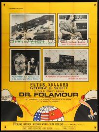 7t560 DR. STRANGELOVE French 1p '64 Stanley Kubrick, different inset images, rare first release!