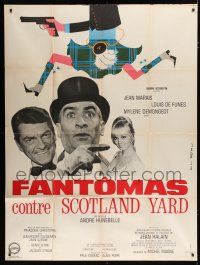 7t573 FANTOMAS AGAINST SCOTLAND YARD French 1p '67 Jean Marais, Louis De Funes, Mylene Demongeot