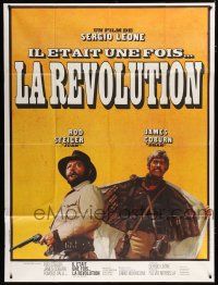 7t580 FISTFUL OF DYNAMITE French 1p '72 Sergio Leone, different image of Rod Steiger & James Coburn