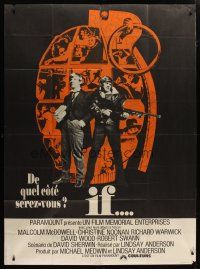 7t640 IF French 1p '69 Malcolm McDowell, different grenade image, directed by Lindsay Anderson!