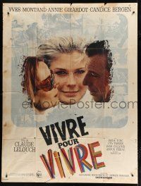 7t693 LIVE FOR LIFE French 1p '68 Claude Lelouch, Yves Montand, Candice Bergen, Annie Girardot