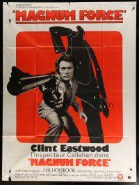 7t705 MAGNUM FORCE French 1p '74 Clint Eastwood is Dirty Harry pointing his huge gun!