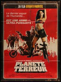 7t759 PLANET TERROR French 1p '07 Robert Rodriguez, Grindhouse, sexy Rose McGowan with gun leg!