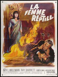 7t787 REPTILE French 1p '66 snake woman Noel Willman, different horror art by Boris Grinsson!