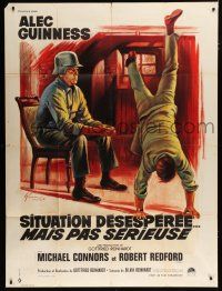 7t826 SITUATION HOPELESS-BUT NOT SERIOUS French 1p '65 Grinsson art of Alec Guinness & Nazi guard!