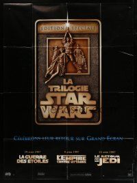 7t840 STAR WARS TRILOGY French 1p '97 George Lucas, Empire Strikes Back, Return of the Jedi!