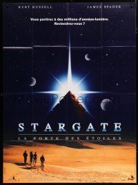 7t841 STARGATE French 1p '94 Kurt Russell, James Spader, a million light years from home!