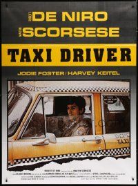 7t854 TAXI DRIVER French 1p R80s different image of Robert De Niro in cab, Martin Scorsese classic