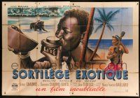 7t421 SORTILEGE EXOTIQUE French 2p '42 travel documentary about native people, Jean Colin art!