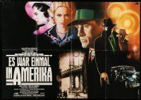 7t175 ONCE UPON A TIME IN AMERICA German 33x47 '84 Sergio Leone, De Niro, different Casaro art!