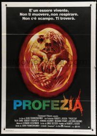 7t386 PROPHECY Italian 1p '79 John Frankenheimer, art of monster in embryo by Paul Lehr!