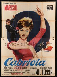 7t274 EVERY DAY IS A HOLIDAY Italian 2p '67 Cabriola, directed by Mel Ferrer, art of sexy Marisol!