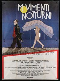 7t288 NOCTURNAL UPROAR Italian 2p '80 Catherine Breillat's Tapage nocturne, sexy art by Blachon!