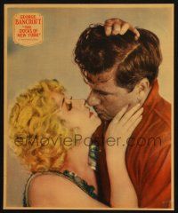 7t009 DOCKS OF NEW YORK jumbo LC '28 Josef von Sternberg, Bancroft about to kiss Betty Compson!
