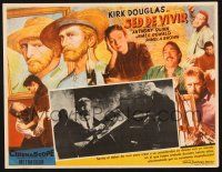 7t201 LUST FOR LIFE 4 Mexican LCs '56 different artwork of Kirk Douglas as artist Vincent Van Gogh!