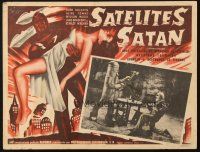 7t243 SATAN'S SATELLITES Mexican LC '58 cool inset image of Judd Holdren in costume & funky robot!