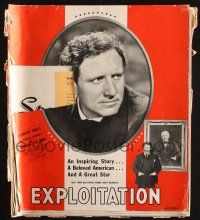 7t117 EDISON THE MAN pressbook '40 great images of Spencer Tracy as Thomas the inventor!