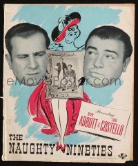 7t138 NAUGHTY NINETIES pressbook '45 Bud Abbott & Lou Costello perform Who's on First!
