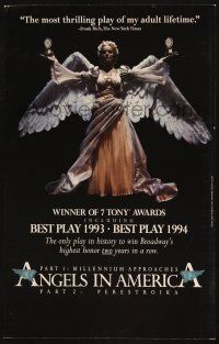 7t060 ANGELS IN AMERICA: A GAY FANTASIA ON NATIONAL THEMES stage play WC '91 design by Milton Glaser